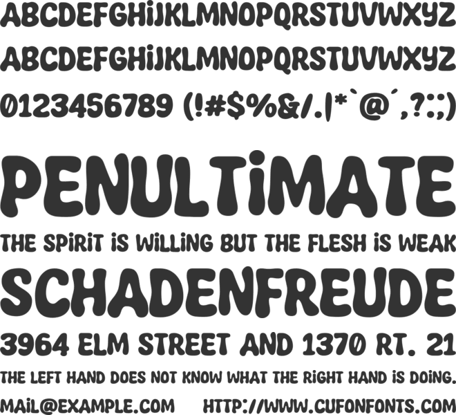 Super Funtime font preview