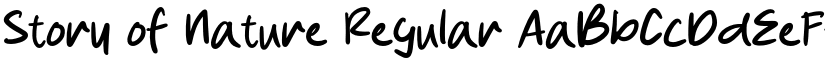 Story of Nature Regular font