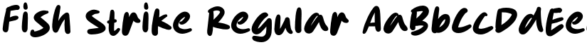 Fish Strike font download