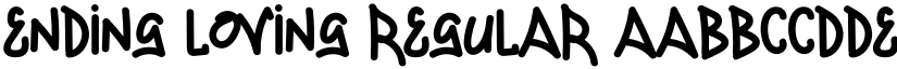 Ending Loving Regular font