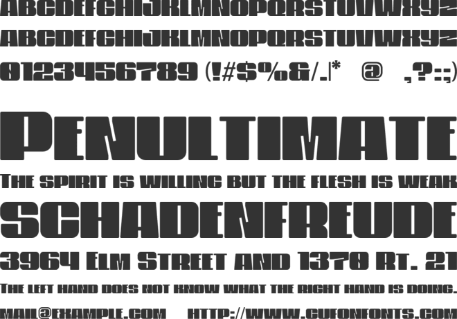 Block Marys font preview