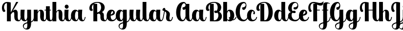 Kynthia Regular font