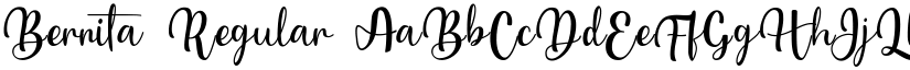 Bernita Regular font