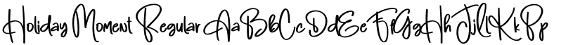 Holiday Moment Regular font