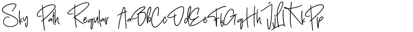 Sky Path Regular font