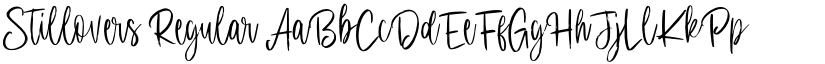 Stillovers Regular font