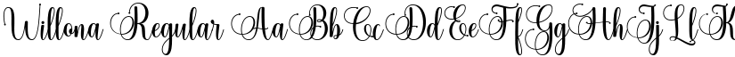 Willona Regular font