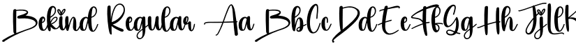 Bekind Regular font