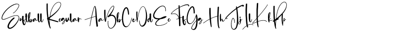 Softball Regular font