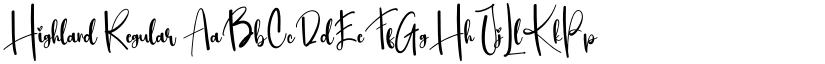 Highland Regular font