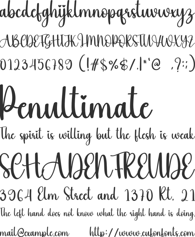 Vallue font preview