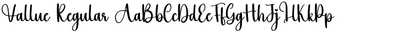 Vallue Regular font