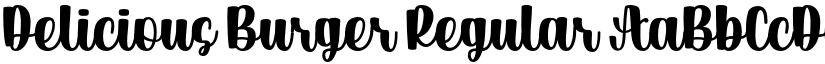 Delicious Burger Regular font