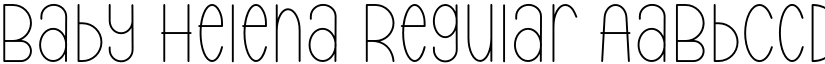 Baby Helena Regular font
