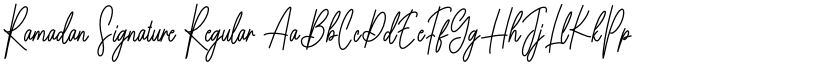Ramadan Signature Regular font