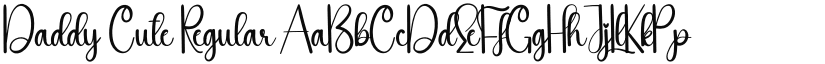 Daddy Cute font download