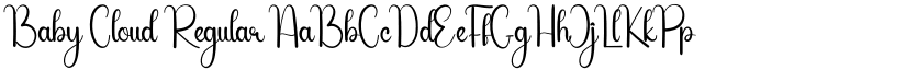 Baby Cloud Regular font