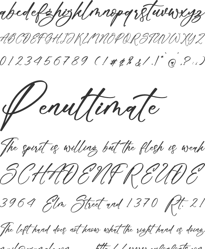 Kassoogih font preview