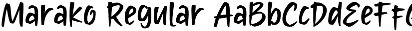 Marako Regular font