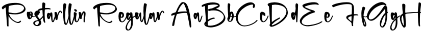 Rostarllin Regular font