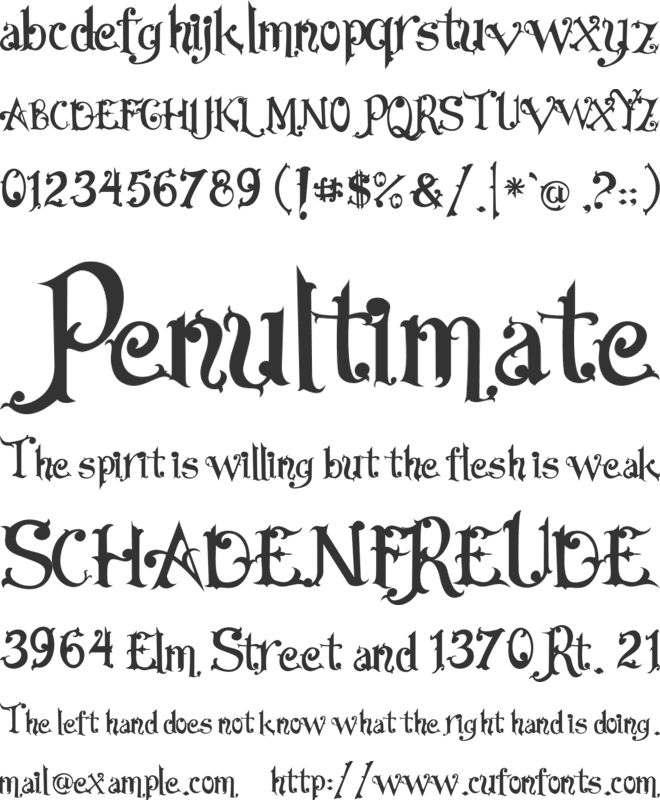 Seulanga FREE PERSONAL US font preview