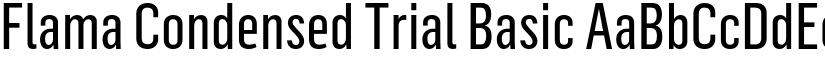 Flama Condensed Trial Basic font
