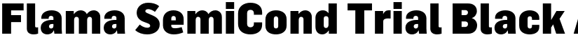 Flama SemiCond Trial Black font