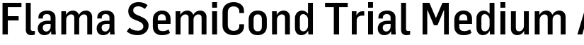 Flama SemiCond Trial Medium font