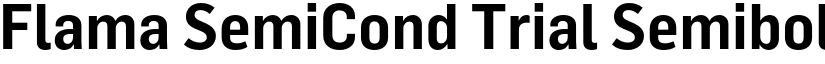 Flama SemiCond Trial Semibold font