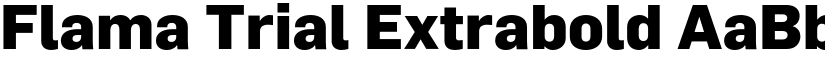 Flama Trial Extrabold font