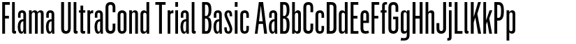Flama UltraCond Trial Basic font