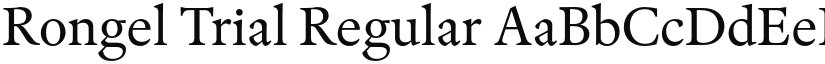 Rongel Trial font download