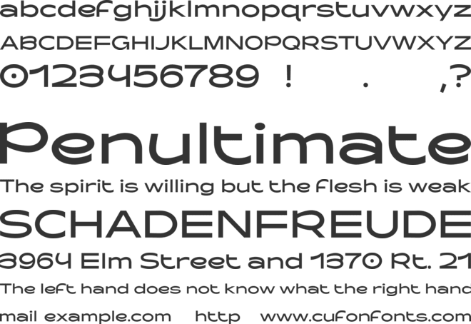 Baou Test font preview