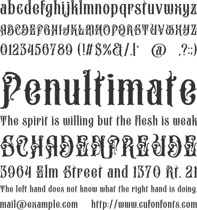 Brick Stone font preview