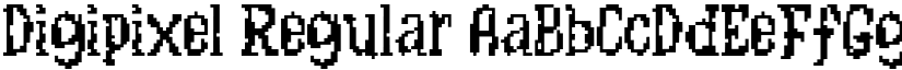 Digipixel Regular font