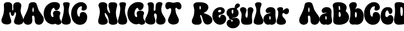 MAGIC NIGHT Regular font