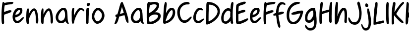Fennario font