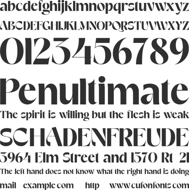 VEMKA font preview