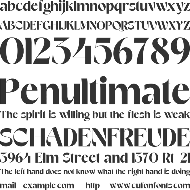 VEMKA font preview