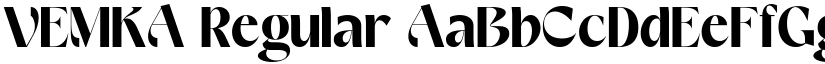 VEMKA Regular font