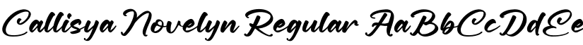 Callisya Novelyn Regular font
