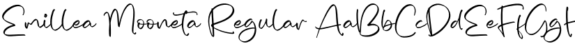 Emillea Mooneta Regular font