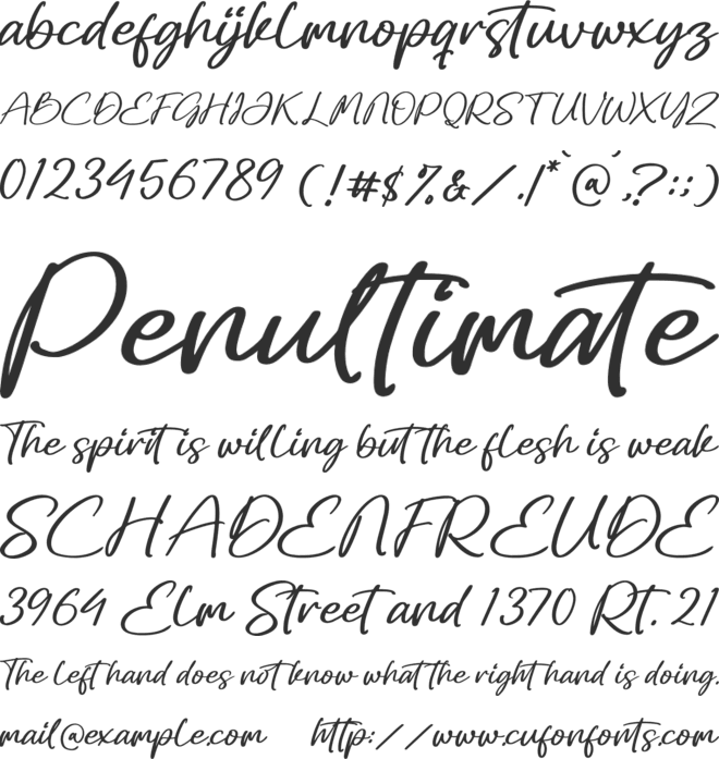 Jacielle Olievera font preview