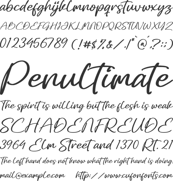 Jacielle Olievera font preview