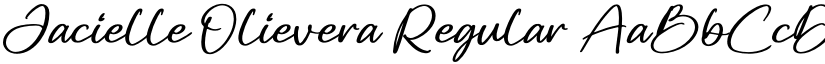 Jacielle Olievera Regular font