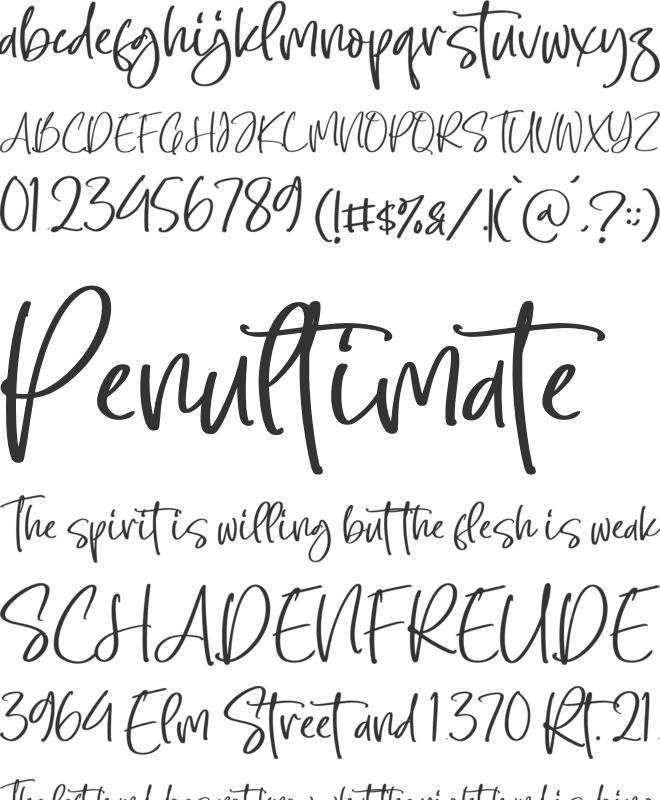 Sellaheby font preview