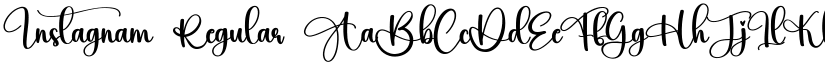 Instagnam Regular font