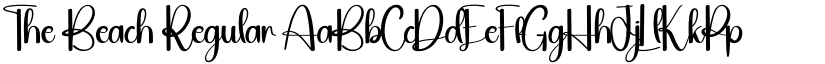 The Beach Regular font