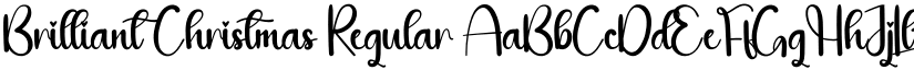 Brilliant Christmas Regular font