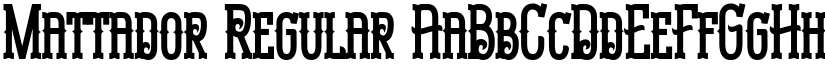 Mattador Regular font